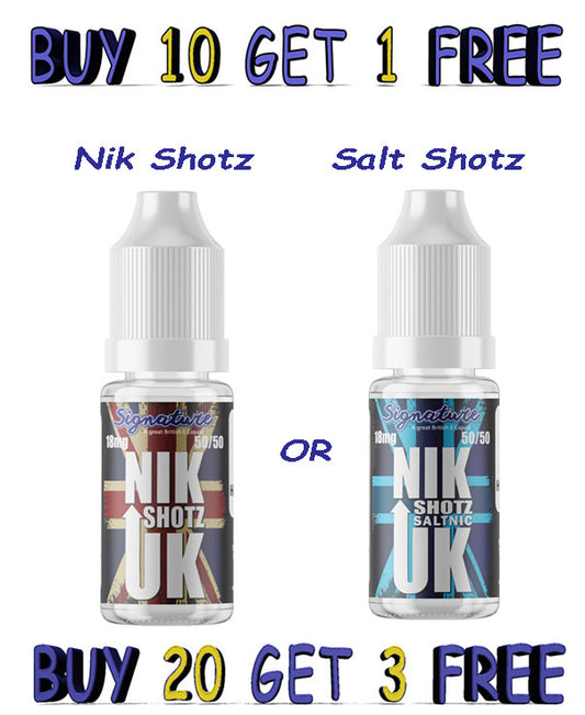 Nik or Salt Shotz 10ml