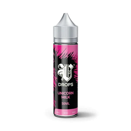 E-Liquid V Drops - Black Range Unicorn Milk 50ml Short Fill