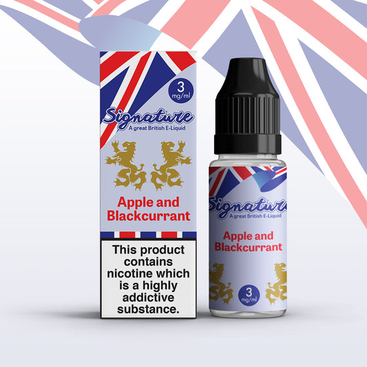 Signature 10ml – Apple and Blackcurrant flavour