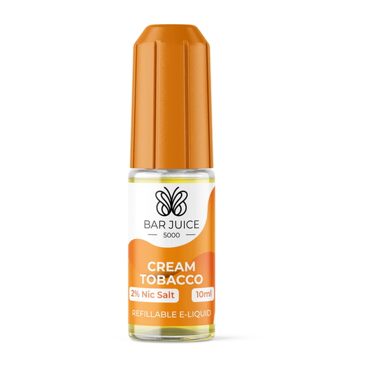 E-Liquid Cream Tobacco 10ml Nic Salt  By Bar Juice 5000
