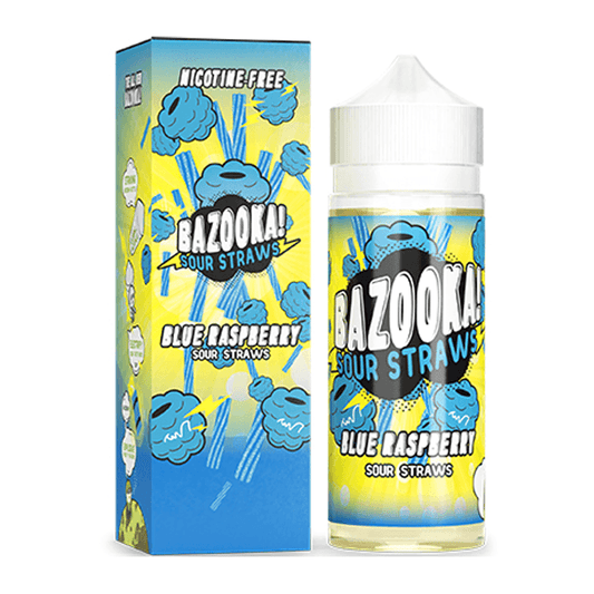 E-Liquid Blue Raspberry Sours 100ml Shortfill  By Bazooka