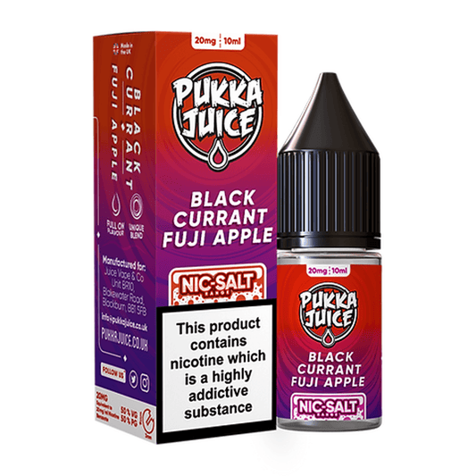 E Liquid Blackcurrant Fuji Apple 10ml Nic Salt By Pukka Juice