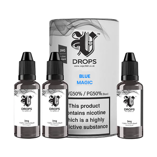 E-Liquid Blue Magic 3x10ml by V Drops - White Range