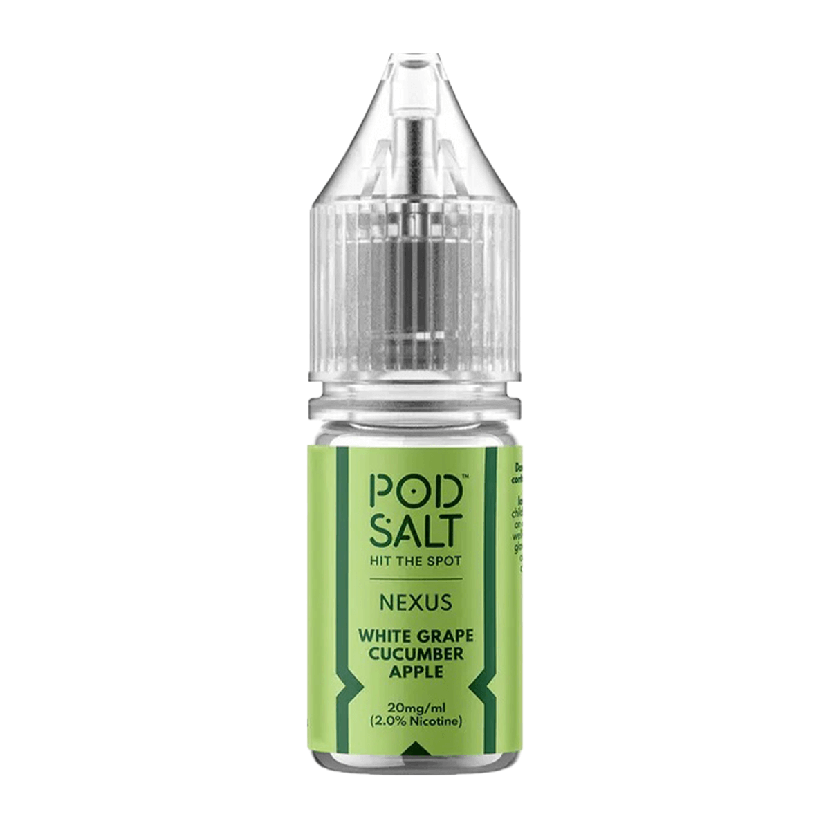 Nic Salt E-liquid White Grape Cucumber Apple 10ml  by Pod Salt Nexus