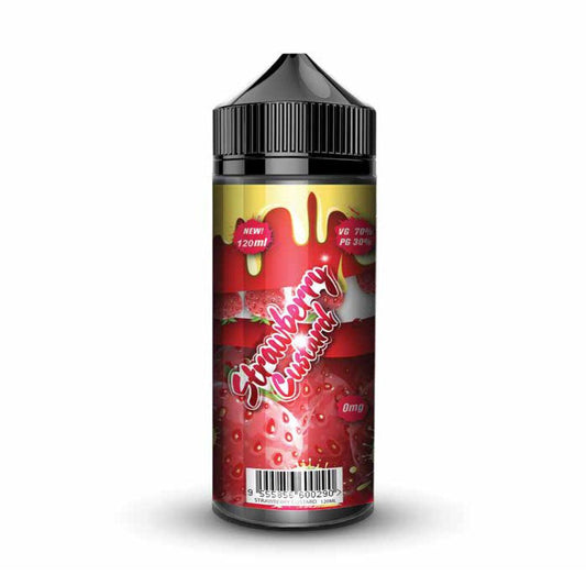E-Liquid by Fizzy Juice Strawberry Custard 100ml Shortfill