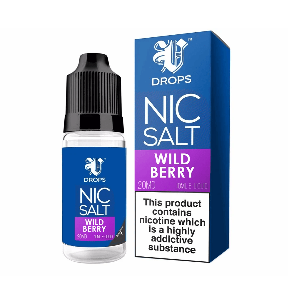 E-Liquid Wild Berry 10ml Nic Salt  V Drops - Rainbow Range