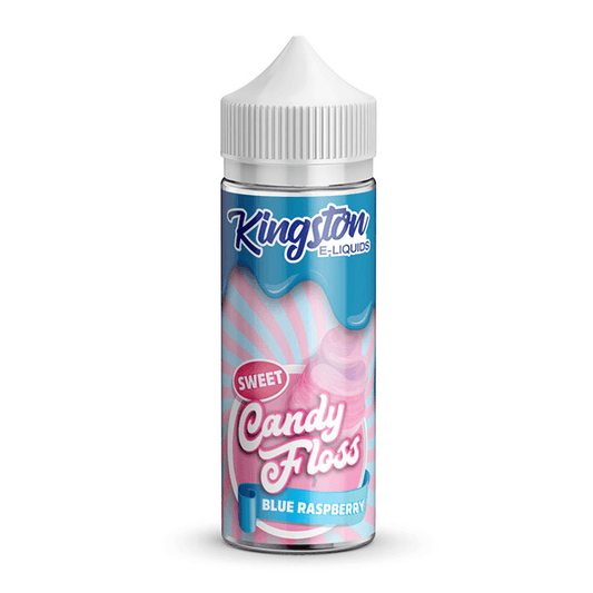 E-Liquid Blue Raspberry Candy Floss 100ml Shortfill by Kingston