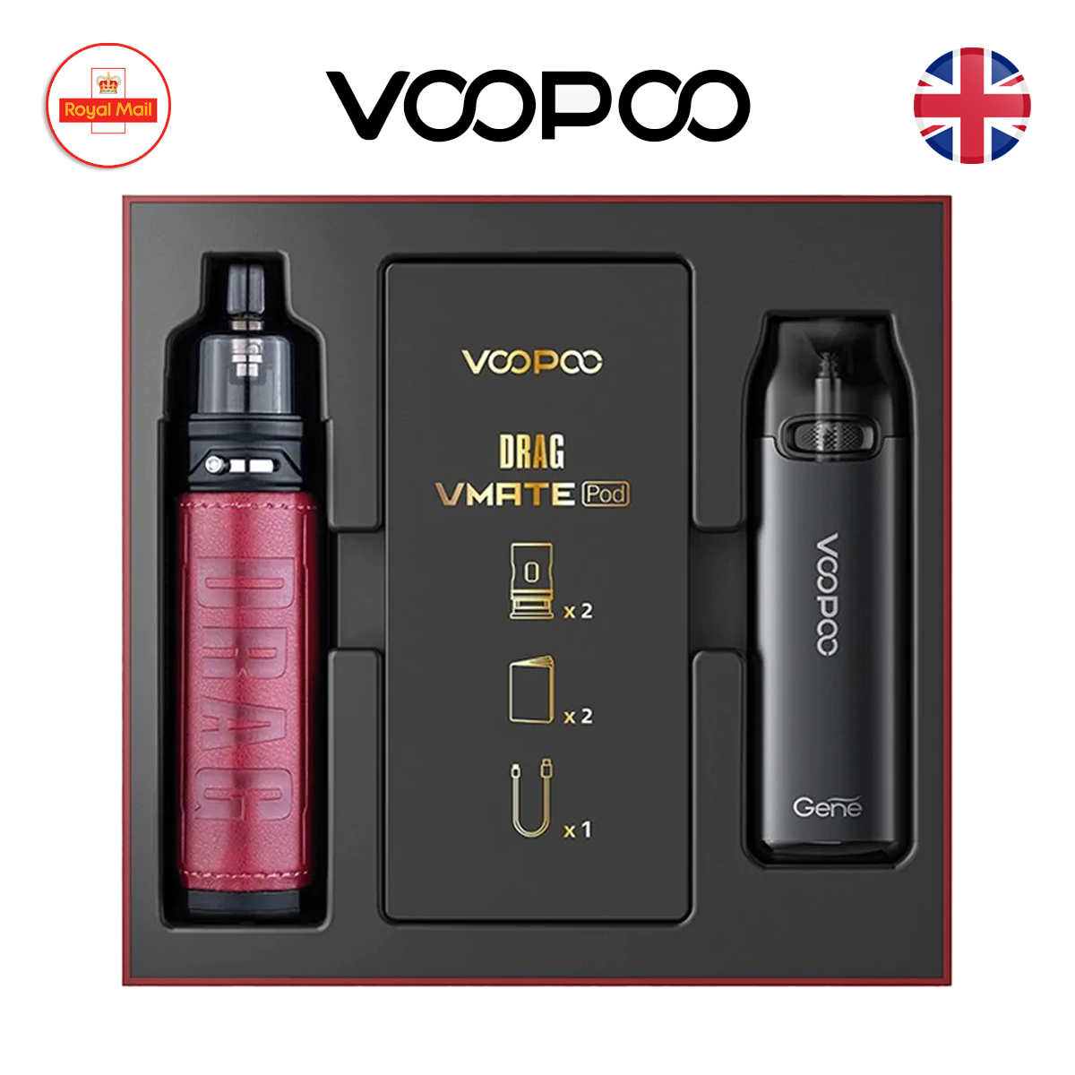VooPoo Drag X and VMATE Pod Kit Package
